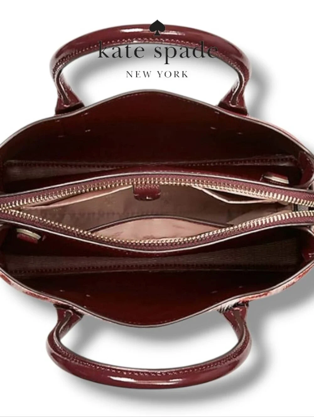 kate spade New York Margaux Pink and Burgundy Leopard Haircalf Mini Satchel - Picture 4 of 17